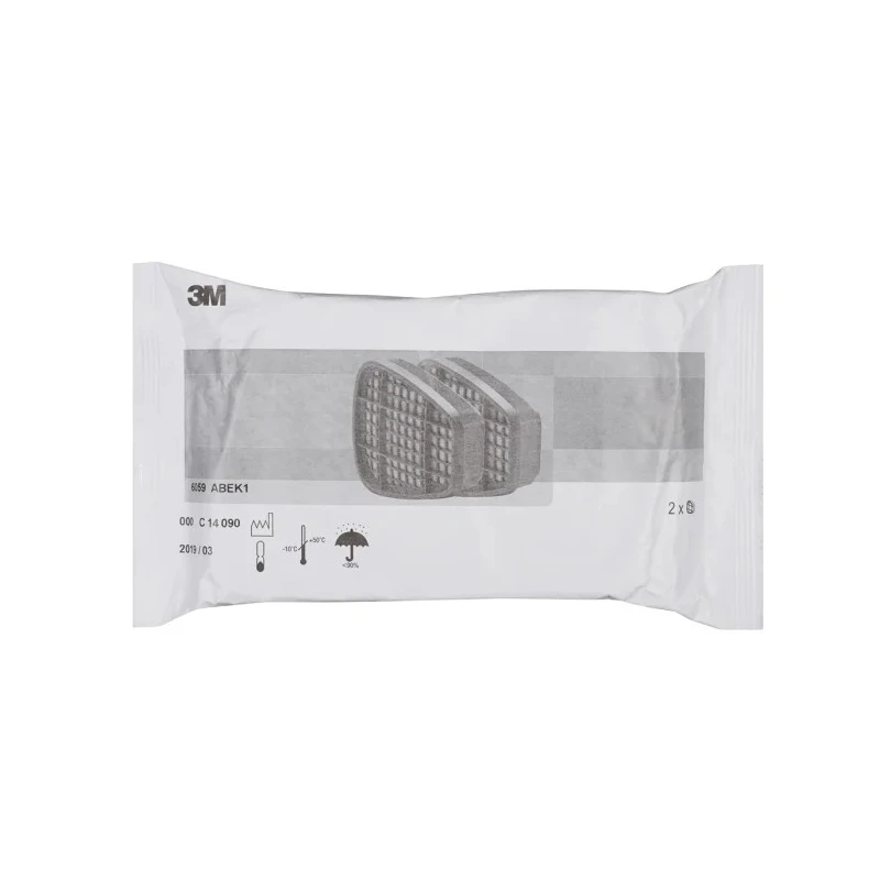 3M Ammonia Filter for 3M 6000 Series and 7000 Series Respirators, Bayonet Connection, Pack of 4 6059