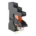 TE Connectivity RT Series Electromechanical Interface Relay Module DIN Rail Mount 24V DC Coil DPDT 8A RT4S4LC4 1-1415073-1