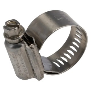 HI-TORQUE Stainless Steel Slotted Hex Worm Drive Hose & Jubilee Clip 20-27 mm ID HTM27P
