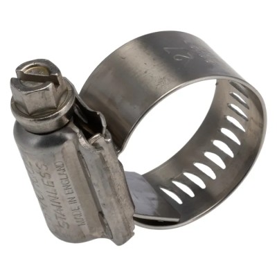 HI-TORQUE Stainless Steel Slotted Hex Worm Drive Hose & Jubilee Clip 20-27 mm ID HTM27P