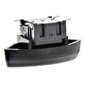 MEC IP67 Black Round Tactile Switch SPST Momentary 50mA 24V DC PCB Mount 