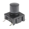 MEC Black IP67 Tactile Switch Button, 6.9 mm Actuator Length, SPST, 50mA 24 V dc PCB Mount IP67 IP67