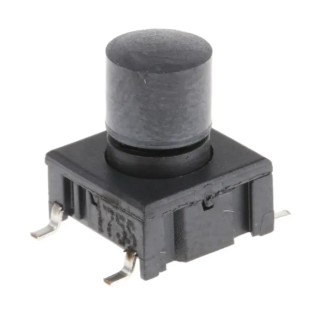 MEC Black IP67 Tactile Switch Button, 6.9 mm Actuator Length, SPST, 50mA 24 V dc PCB Mount IP67 IP67