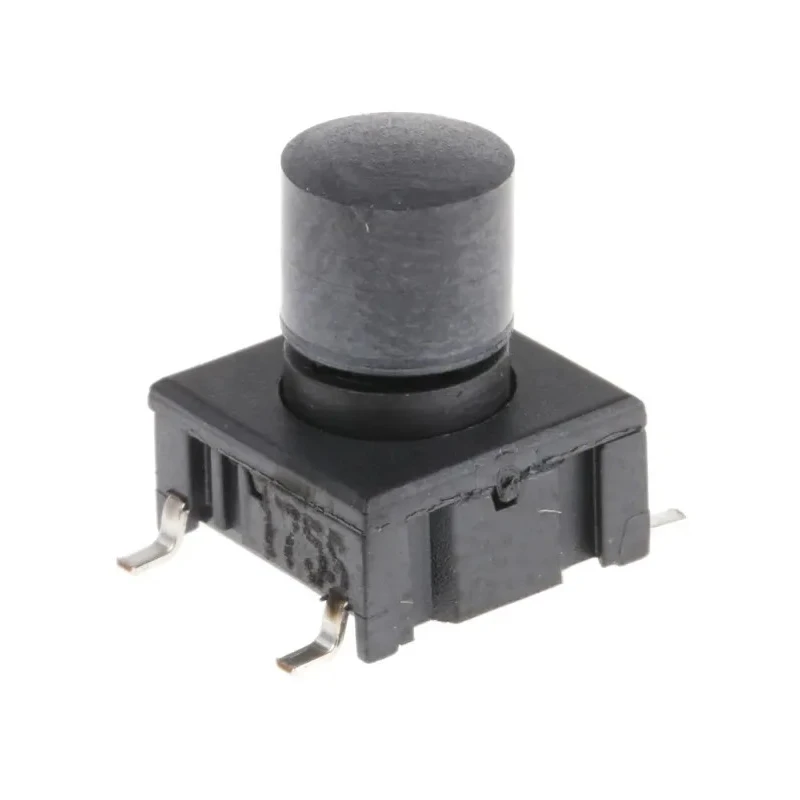 MEC Black IP67 Tactile Switch Button, 6.9 mm Actuator Length, SPST, 50mA 24 V dc PCB Mount IP67 IP67