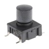 MEC Black IP67 Tactile Switch Button, 6.9 mm Actuator Length, SPST, 50mA 24 V dc PCB Mount IP67 IP67