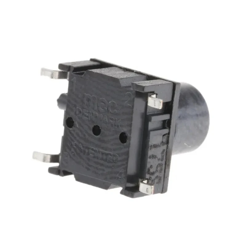 MEC Black IP67 Tactile Switch Button, 6.9 mm Actuator Length, SPST, 50mA 24 V dc PCB Mount IP67 IP67