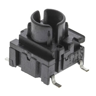 MEC IP67 Black Tactile Switch Plunger 10 mm SPST 50mA 24 V dc PCB IP67 