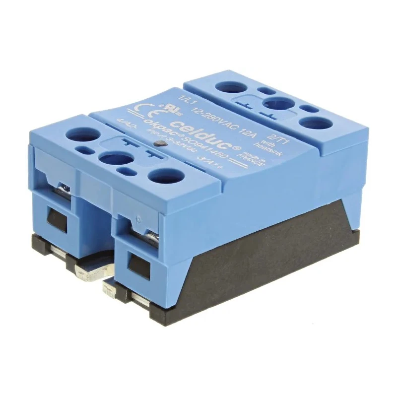 Celduc SO9 Series Solid State Relay, 12 A Load Current, 280 Vrms Maximum Load Voltage, DIN Rail Mount, 32V Control SO941460