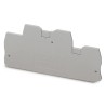 Phoenix Contact D-QTTCB 1.5 Series Grey Polyamide End Cover for DIN Rail Terminal Blocks 3205187