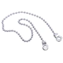 RS PRO Chrome Brass Bead Chain 300 mm Length 13 kg Load Capacity 506-7323