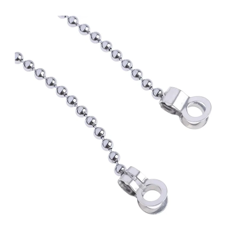 RS PRO Chrome Brass Bead Chain 300 mm Length 13 kg Load Capacity 506-7323