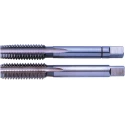 EXACT Tap Set 1/2 in-20 UNF Thread Taper and Plug Hand Tap, HSS, UNF Standard, DIN 351, 2 Pieces 01545