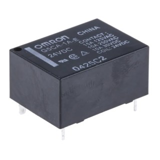Omron PCB Power Relay 24V dc Coil 15A Switching Current SPST G5CA-1A-E DC24