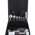 EXACT HSS Countersink Drill Bit Set, 20.5 mm Head Diameter, 3 Flute, 90° Countersink Angle, 6.35 mm Shank Diameter, 9 05649