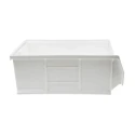 RS PRO Polypropylene Storage Bin White 510 mm x 315 mm x 200 mm Load Capacity 36kg 456-3426