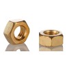 RS PRO Plain Brass Hex Nut M6, 5mm Height, DIN 934 483-2520