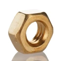 RS PRO Plain Brass Hex Nut M6, 5mm Height, DIN 934 483-2520