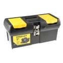 Stanley Plastic Tool Box 400 mm Length 190 mm Width 185 mm Height Black Yellow 1-92-065