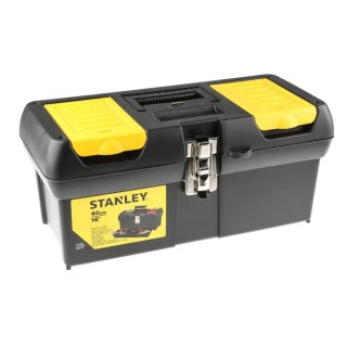 Stanley Plastic Tool Box 400 mm Length 190 mm Width 185 mm Height Black Yellow 1-92-065