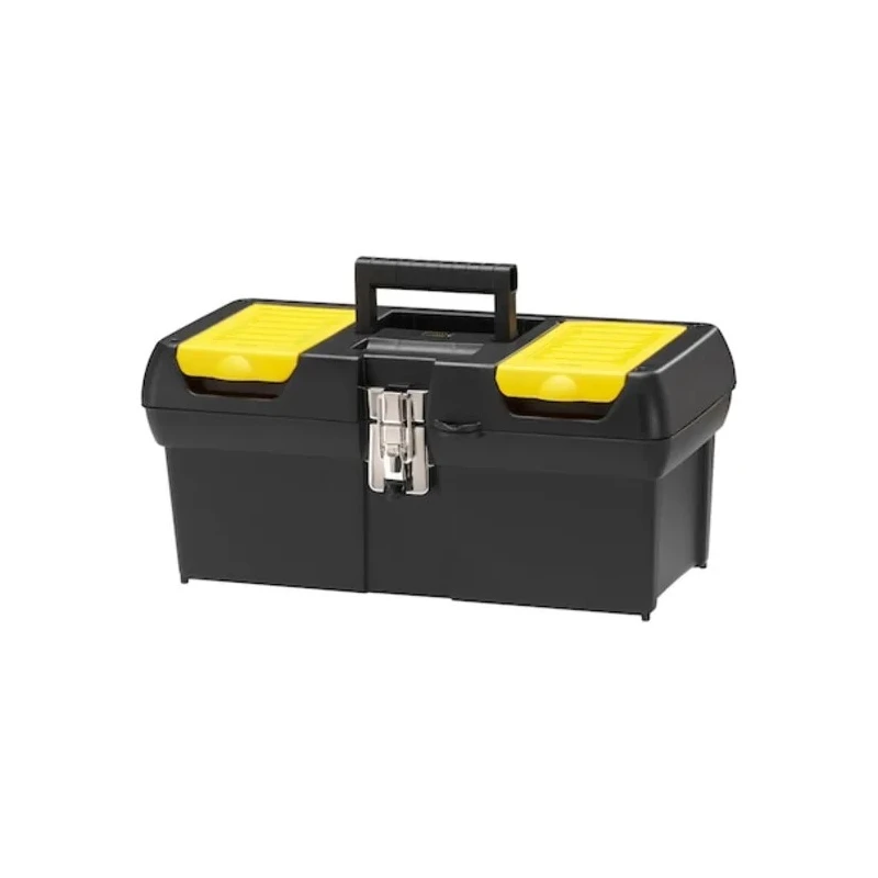 Stanley Plastic Tool Box 400 mm Length 190 mm Width 185 mm Height Black Yellow 1-92-065