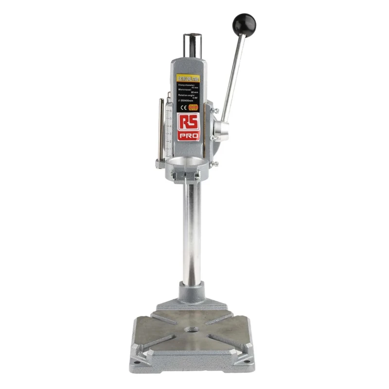 RS PRO Drill Stand Professional Clamp Drill Holder Adjustable Height with 60 mm Drilling Depth 162-5355
