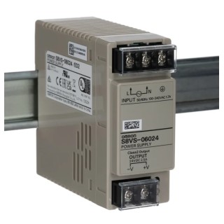 Omron Switched Mode DIN Rail Power Supply 24V DC 2.5A Output 60W AC Input 85-264V S8VS