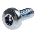 RS PRO Tamper Proof Security Screw M5 x 12 mm Steel, Bright Zinc Finish 482-8357