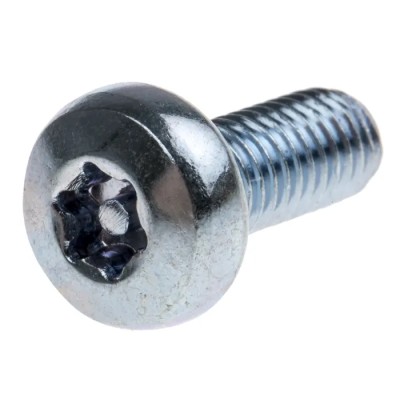 RS PRO Tamper Proof Security Screw M5 x 12 mm Steel, Bright Zinc Finish 482-8357