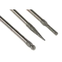 RS PRO Burr Set Precision Diamond Engraving Bits 2.35mm Shaft for Wood Metal Plastic Glass 162-5353