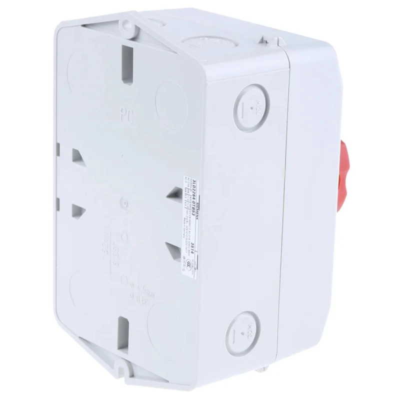 Siemens 3-Pole Front Mount Isolator Switch IP65, 32A, 12 kW, Red Handle 