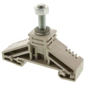 Weidmüller WF Series Stud Terminal Dark Beige, 35mm² Cable CSA, 1-Level, Bolt Termination, 125A Current, 1kV 1780850000