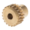 RS Pro Bronze 0.8 Module Worm Wheel Gear 20 Tooth 12 mm Hub Diameter 16.03 mm Pitch Diameter 18 mm Face Width 521-6834