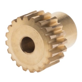 RS Pro Bronze 0.8 Module Worm Wheel Gear 20 Tooth 12 mm Hub Diameter 16.03 mm Pitch Diameter 18 mm Face Width 521-6834