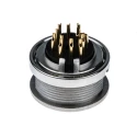 Lumberg 12 Pole Straight M16 DIN Socket Panel Mount Female Threaded Connector 60V AC 3A IP40 KFV 120