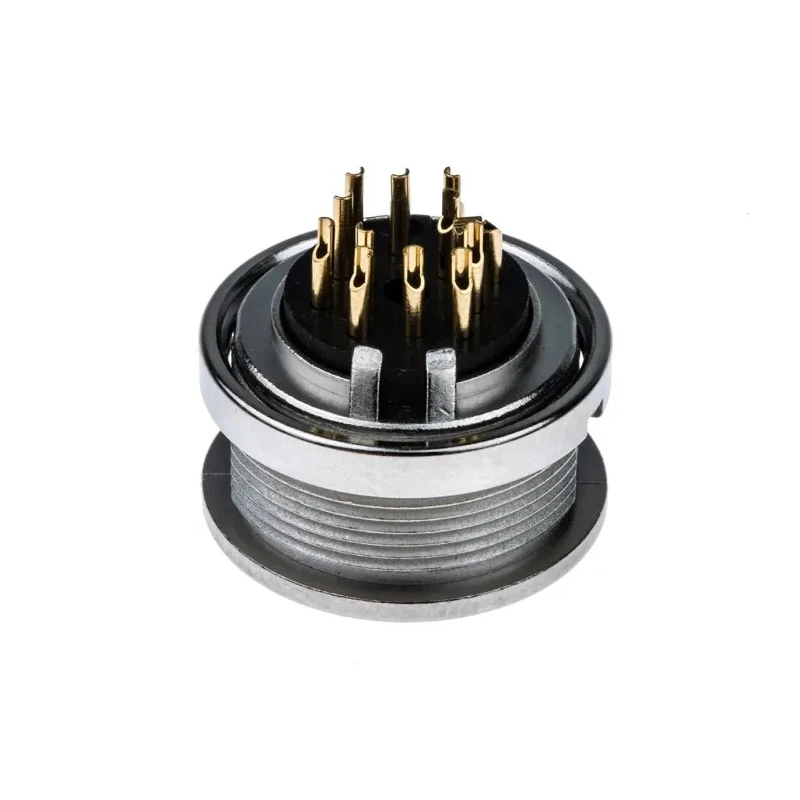 Lumberg 12 Pole Straight M16 DIN Socket Panel Mount Female Threaded Connector 60V AC 3A IP40 KFV 120