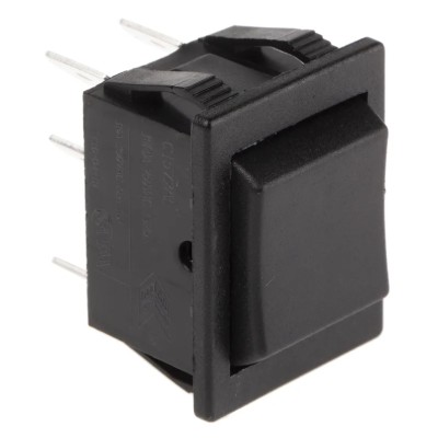 Arcolectric (Bulgin) Ltd DPDT 16A On-Off-On (On)-Off-(On) Rocker Switch Panel 30x22 mm IP65 C1572ALAAA