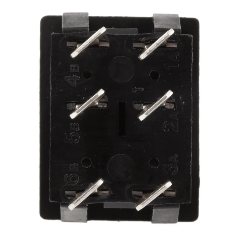Arcolectric (Bulgin) Ltd DPDT 16A On-Off-On (On)-Off-(On) Rocker Switch Panel 30x22 mm IP65 C1572ALAAA