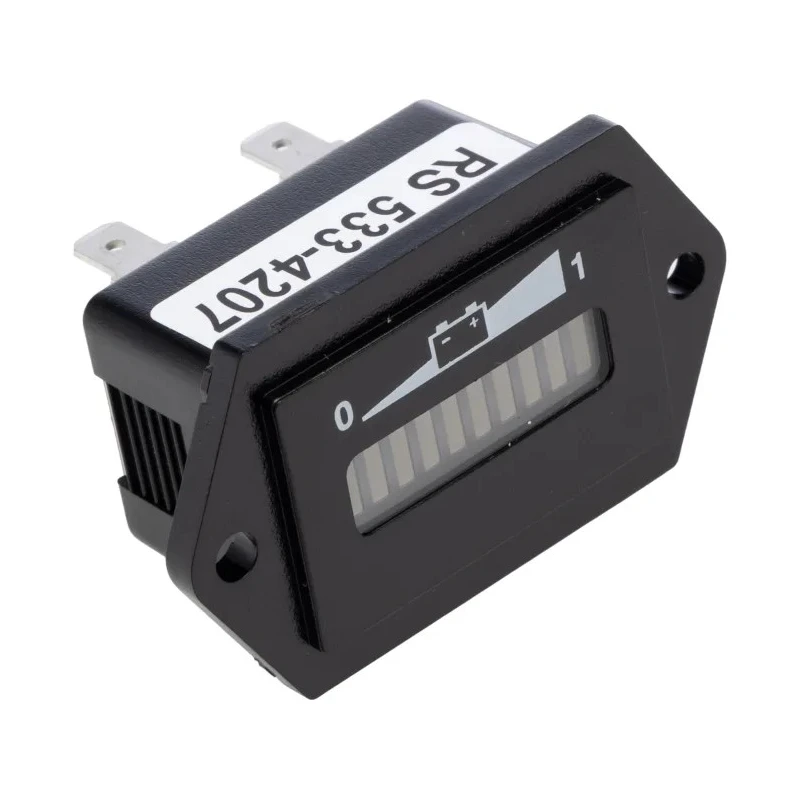 Curtis 906 Series Digital Voltmeter DC, LED Display 10-Digits, 31.2 mm Cutout Height, 53.2 mm Cutout Width 906T12BNBGN