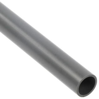 Georg Fischer PVC Pipe 2 m Long x 20 mm Outside Diameter x 1.5 mm Wall Thickness 20014B145
