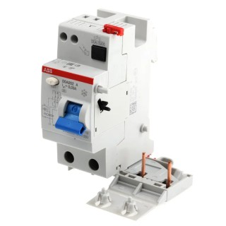 ABB Residual Current Device DDA 200 A Series, 25A, 1-Pole, 30 mA Trip Sensitivity, Type A 2CSB202101R1250 - DDA202A-25/0.03