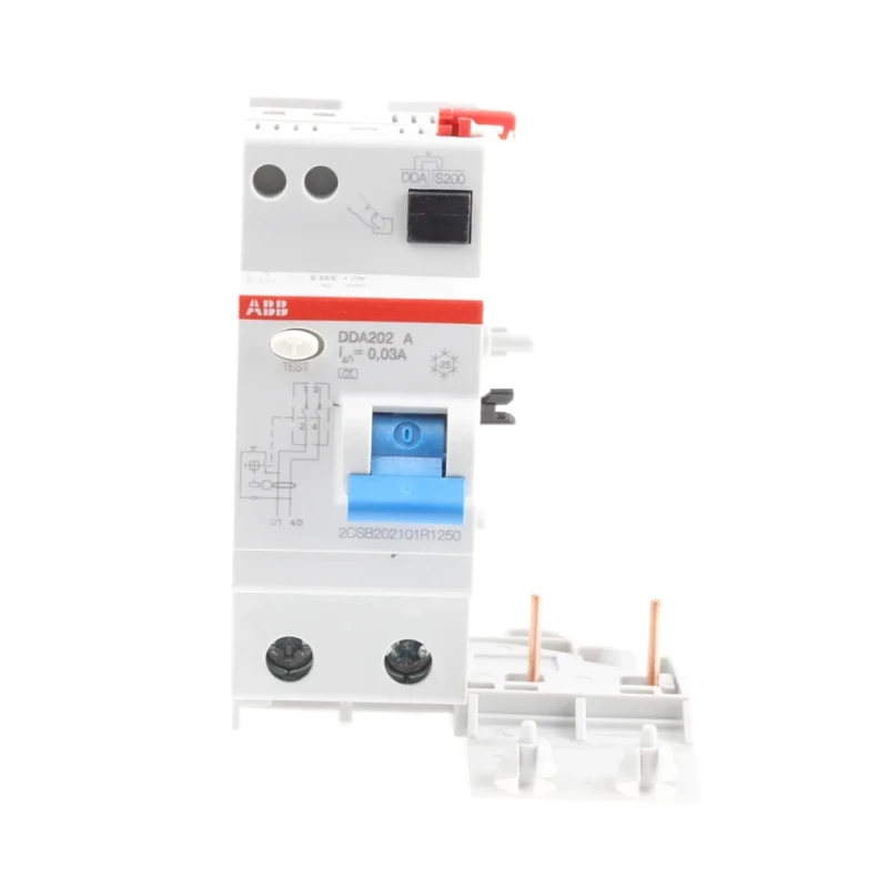 ABB Residual Current Device DDA 200 A Series, 25A, 1-Pole, 30 mA Trip Sensitivity, Type A 2CSB202101R1250 - DDA202A-25/0.03