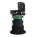Schneider Electric Harmony XB5 Series Push Button Switch Spring Return Panel Mount 22 mm Cutout SPST Black LED IP65 XB5AC21