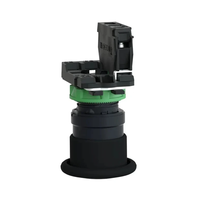 Schneider Electric Harmony XB5 Series Push Button Switch Spring Return Panel Mount 22 mm Cutout SPST Black LED IP65 XB5AC21