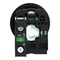 Schneider Electric Harmony XB5 Series Push Button Switch Spring Return Panel Mount 22 mm Cutout SPST Black LED IP65 XB5AC21