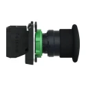Schneider Electric Harmony XB5 Series Push Button Switch Spring Return Panel Mount 22 mm Cutout SPST Black LED IP65 XB5AC21