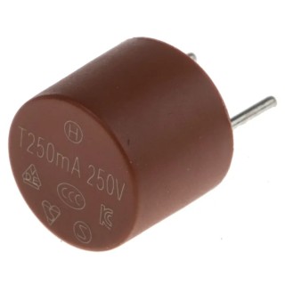 RS PRO Non-Resettable Fuse Radial 250mA 250V AC Nylon Body 7.2mm Length 611-0361