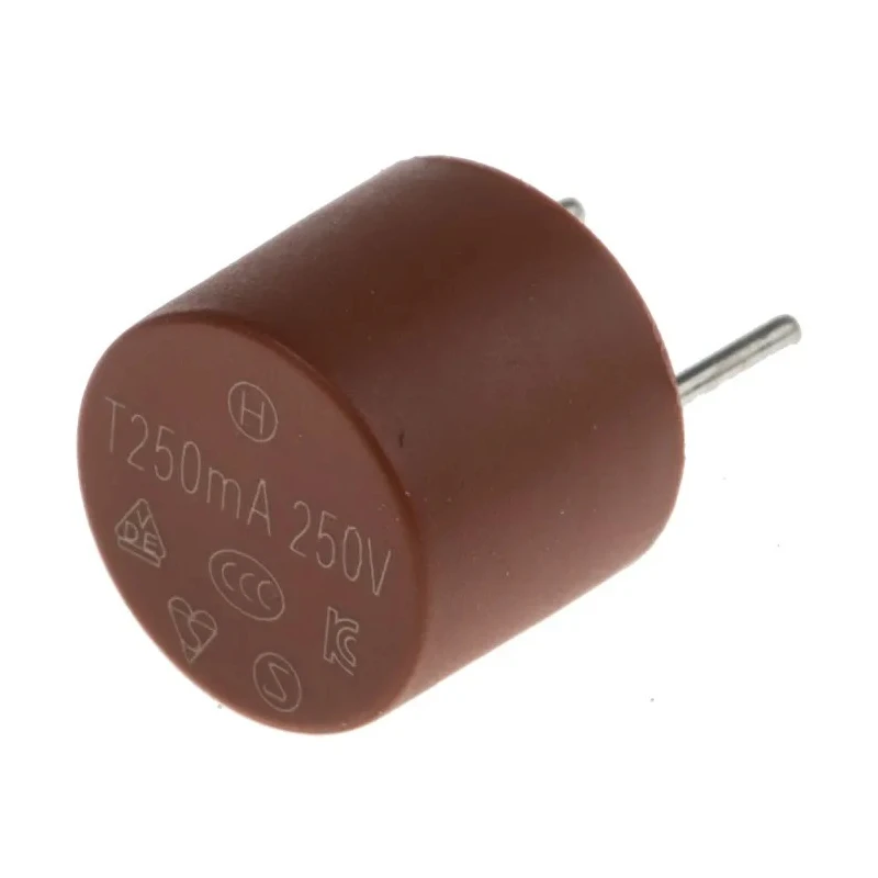 RS PRO Non-Resettable Fuse Radial 250mA 250V AC Nylon Body 7.2mm Length 611-0361