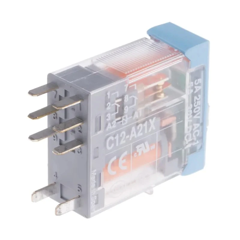 Releco Power Relay PCB Mount DPDT 115V AC Coil 5A Switching Current C12A21X115A