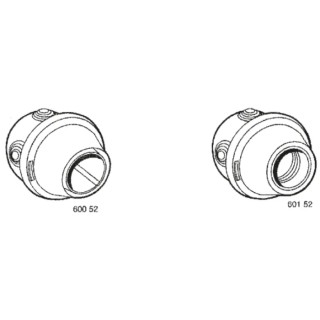 Legrand Batten Lamp Holder Plexo Directional Lighting Fixture, E27 or B22 Socket Base, Max 100W, Model 0 601 52