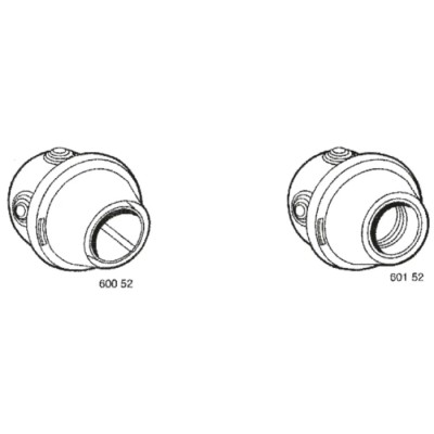 Legrand Batten Lamp Holder Plexo Directional Lighting Fixture, E27 or B22 Socket Base, Max 100W, Model 0 601 52